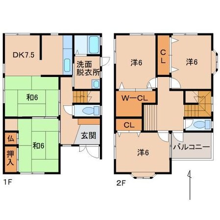 一戸建００１１９の物件間取画像